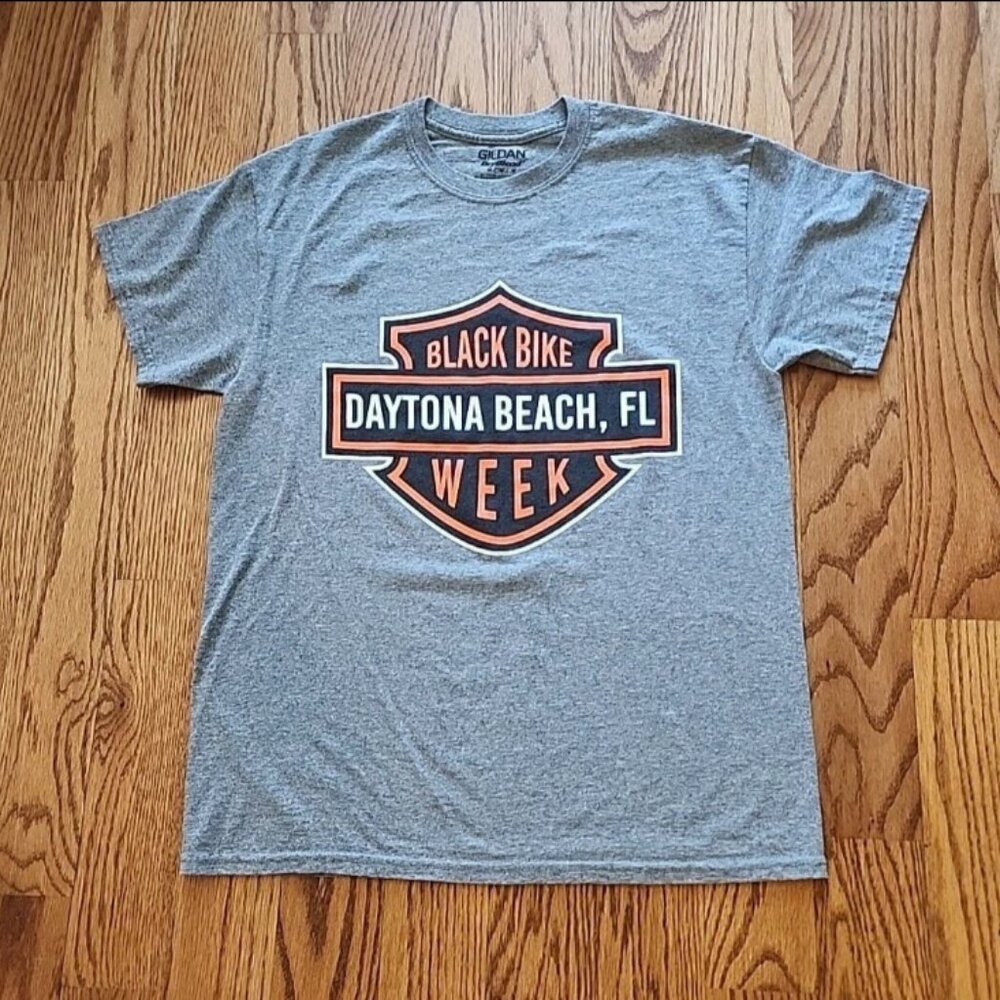 Daytona Black Bike Week T-shirt Harley Davidson Logo 2020 Motorcycles Medium M